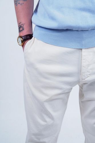 Pantalon chino vanille CLOSED | Marine