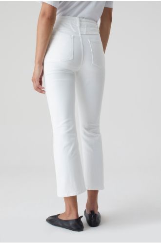 Jeans court blanc 