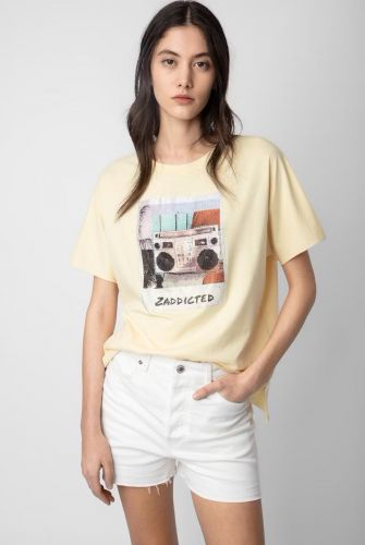 Zadig & Voltaire Femme tee-Shirt Jaune