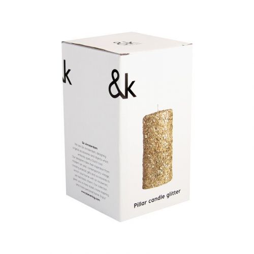 &K Amsterdam Bougie Or  (&K-Bougie Glitter Big - 1450-04 Bougie Glitter Or Big) - Marine | Much more than shoes