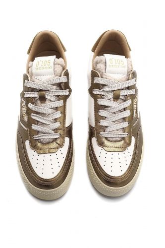 Basket en cuir bronze métalisé 0'105 | Marine