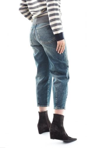 Jean coupe carotte bleu délavé SEVENTY | MARINE Auvelais