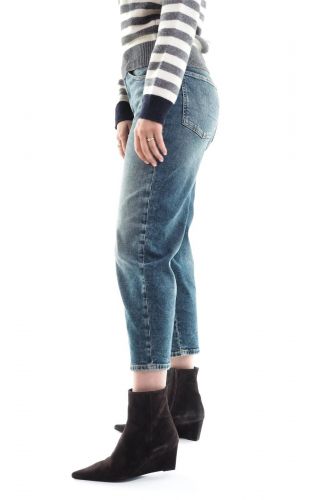 Jean coupe carotte bleu délavé SEVENTY | MARINE Auvelais