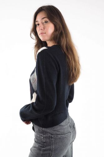 Pull à motif losanges SEVENTY | MARINE Auvelais