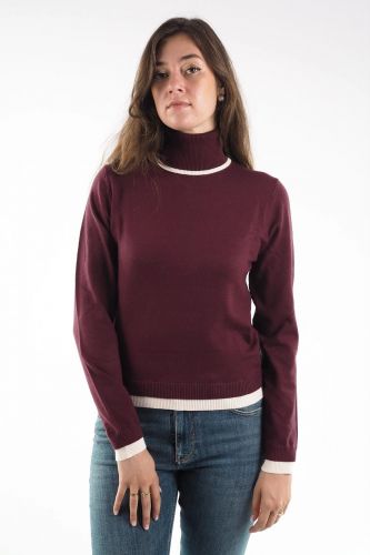 Pull fin bordeaux SEVENTY | MARINE Auvelais