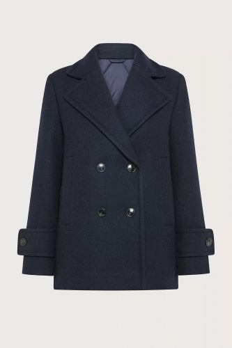 Manteau court bi-matière bleu 1970 SEVENTY | Marine