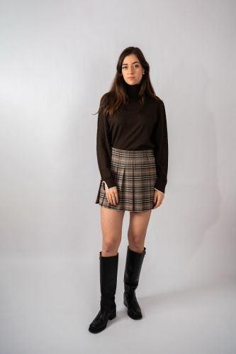 Pull col roulé marron 1970 SEVENTY | Marine