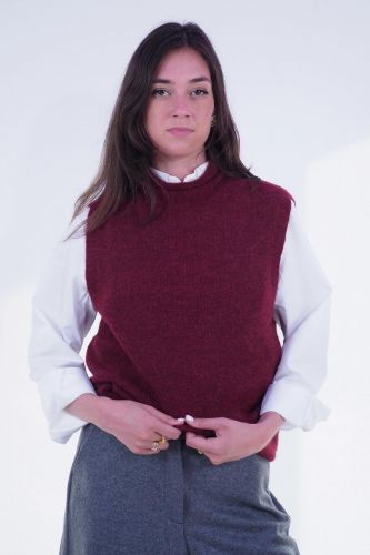 1970 SEVENTY pull Bordeaux