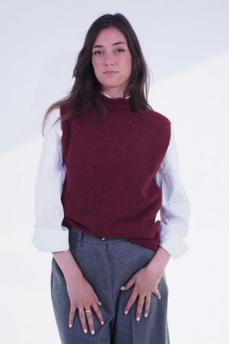 Débardeur sans manches framboise 1970 SEVENTY | Marine