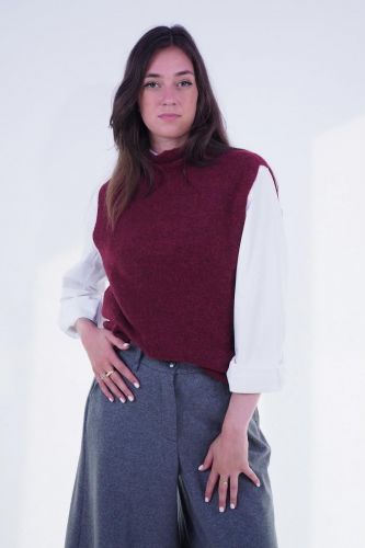 Débardeur sans manches framboise 1970 SEVENTY | Marine