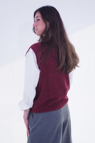 Débardeur sans manches framboise 1970 SEVENTY | Marine