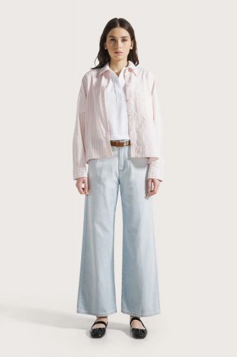 Jeans droit washing très claire 1970 SEVENTY | Marine