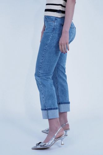 Jeans avec revers 1970 SEVENTY | Marine