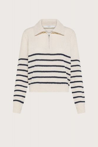 Pull à zip marinière 1970 SEVENTY | Marine