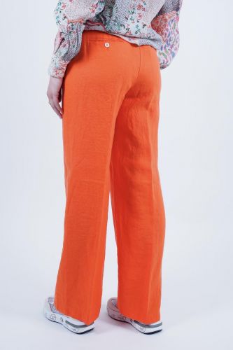 Pantalon en lin orange 1970 SEVENTY | Marine