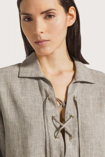 Robe lacée sur le devant 1970 SEVENTY | Marine