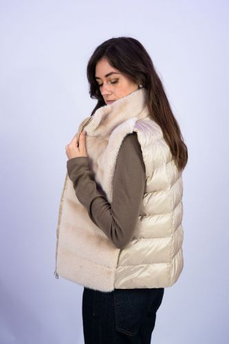 Teddy sans manches camel clair 1970 SEVENTY | Marine