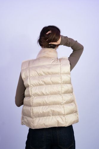 Teddy sans manches camel clair 1970 SEVENTY | Marine