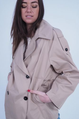 1970 SEVENTY manteau Beige femmes (Trench court - CP0553 sablé) - Marine | Much more than shoes