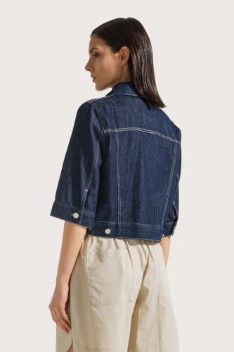 Veste denim manches 3/4 1970 SEVENTY | Marine