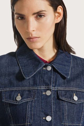 Veste denim manches 3/4 1970 SEVENTY | Marine