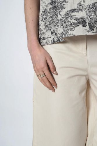 8PM bermuda Beige femmes (Bermuda beige - ZURIGO bermuda cargo) - Marine | Much more than shoes