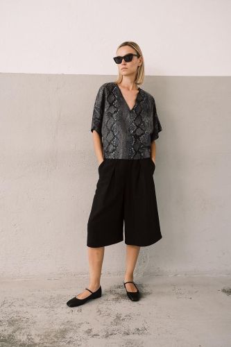 Bermuda en lin noir 8 PM | Marine