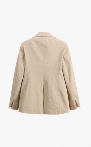 8PM blazer Beige femmes (Blazer ceintré beige - BYBLOS A prince de galles) - Marine | Much more than shoes