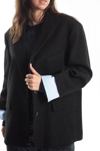 Blazer oversize noir 8PM | MARINE Auvelais