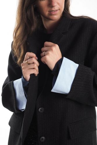 Blazer oversize noir 8PM | MARINE Auvelais