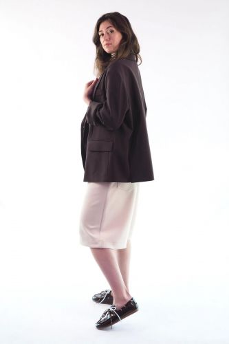 Blazer oversize marron 8PM | Marine
