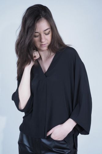 Blouse noire 8PM | Marine