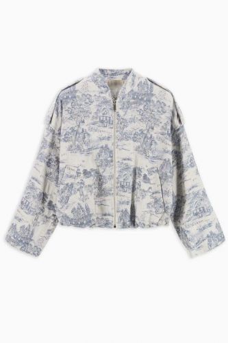 Bomber toile de jouy 8PM | Marine