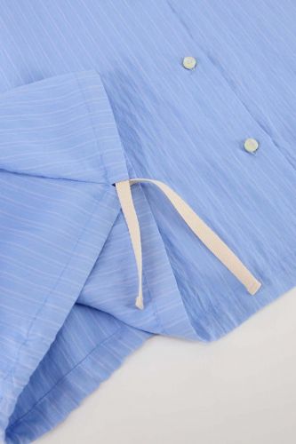 Chemise bleu et col blanc 8PM | Marine