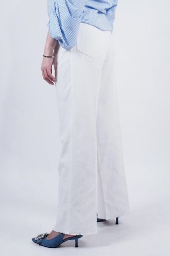 Pantalon en jeans blanc 8PM | Marine