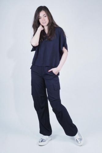 Pantalon bleu 8PM | Marine