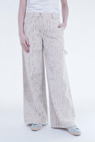 8PM pantalon Beige femmes (pantalon trous - CHATEAU MARMONT beige) - Marine | Much more than shoes