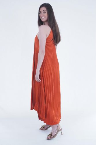 8PM robe Orange femmes (Robe voile - RAPHAEL ruggine) - Marine | Much more than shoes