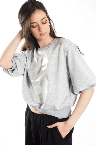 Sweat gris logo 8 8PM | Marine