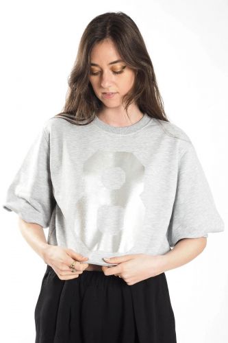 Sweat gris logo 8 8PM | Marine