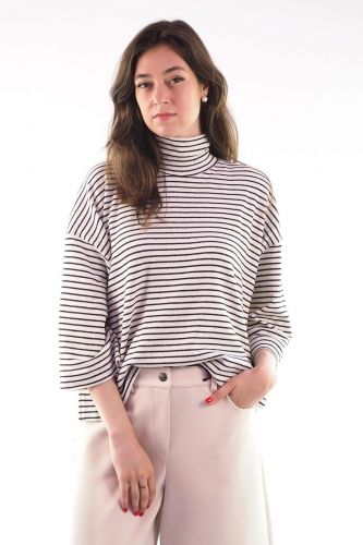 8PM pull Noir/blanc