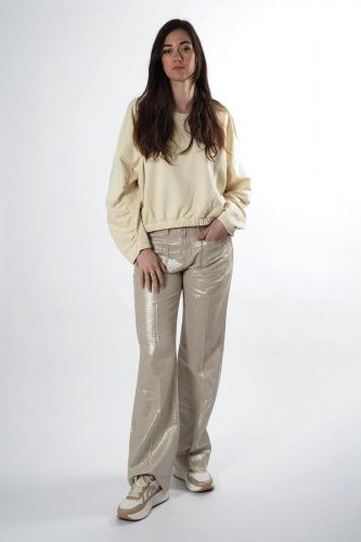 8PM sweat  Beige femmes (Sweat vanille - NAGOYA vanille resserage bas) - Marine | Much more than shoes