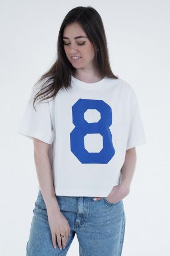 T-shirt blanc 8PM | Marine