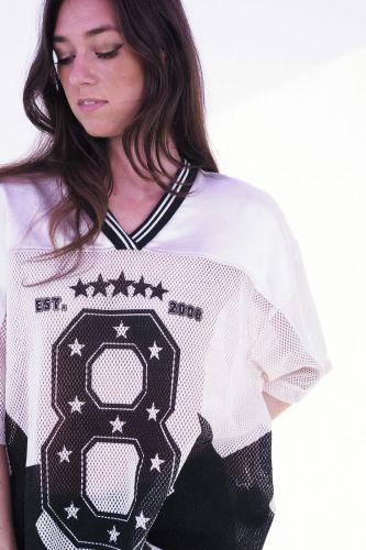 T-shirt vareuse champagne avec un imprimé 8, 8PM | Marine