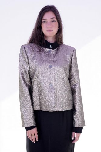 Veste métalisée gold 8PM | Marine