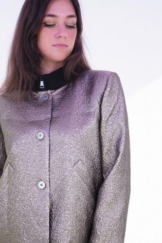 Veste métalisée gold 8PM | Marine