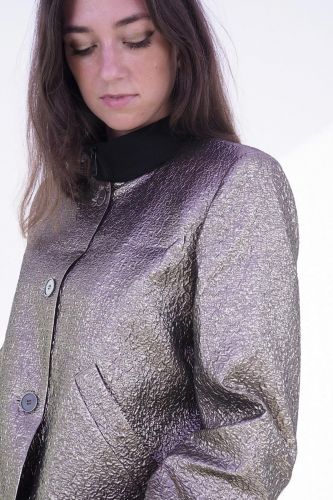 Veste métalisée gold 8PM | Marine