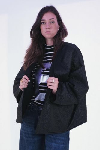 Veste réversible noire 8PM | Marine