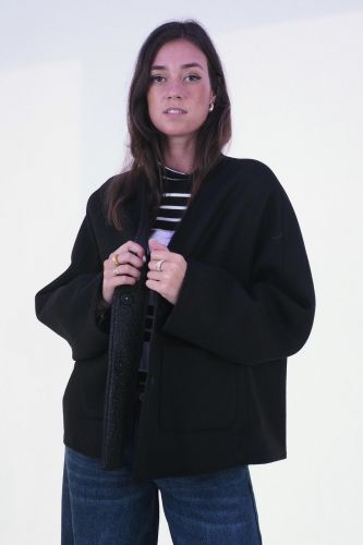 Veste réversible noire 8PM | Marine