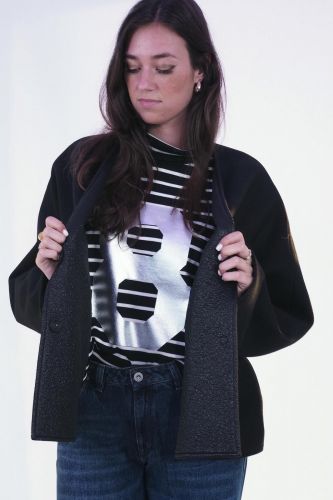 Veste réversible noire 8PM | Marine